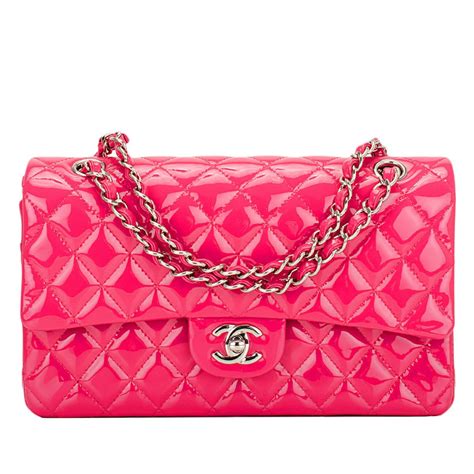 chanel pink double flap bag.